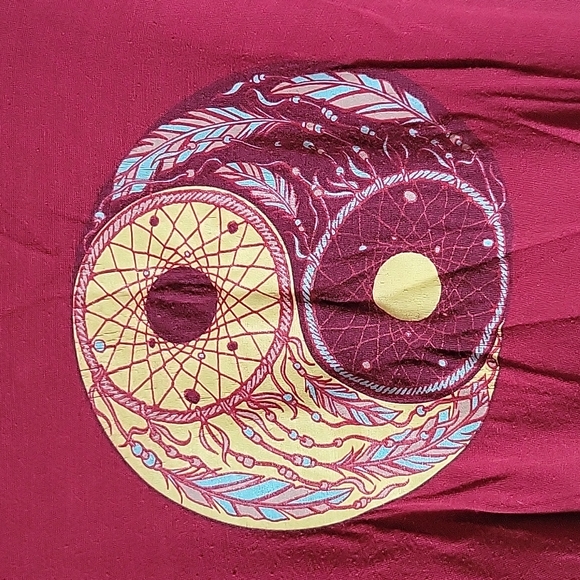 Red Yin Yang Crop Top - Picture 4 of 4